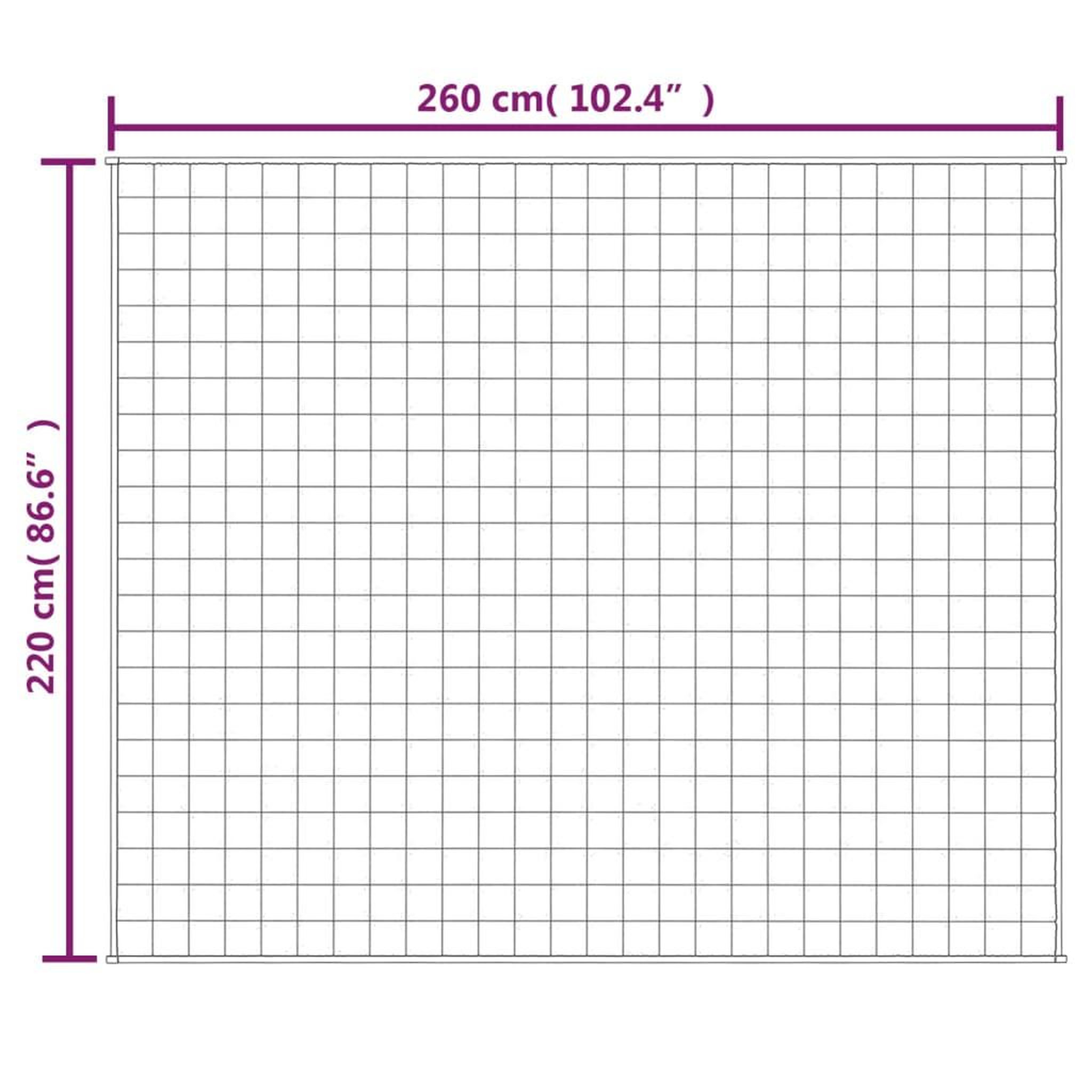 Voir la diapositive 6 : VIDAXL Couverture lestee Creme clair 220x260 cm 15 kg Tissu