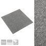 VIDAXL Dalles de tapis de sol 20 pcs 5 m^2 50x50 cm Gris