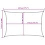 Voir la diapositive 6 : VIDAXL Voile d'ombrage 160 g/m^2 Beige 3x4,5 m PEHD
