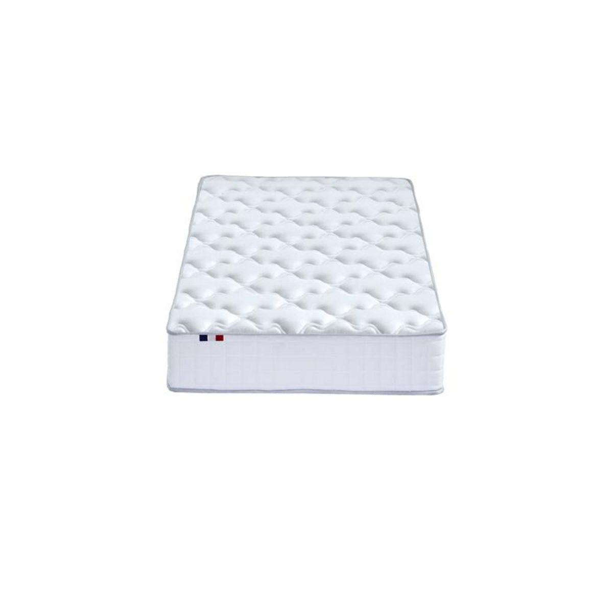 Matelas ressorts ensachés et mousse mémoire de forme 90x190 cm ODYSSEE 