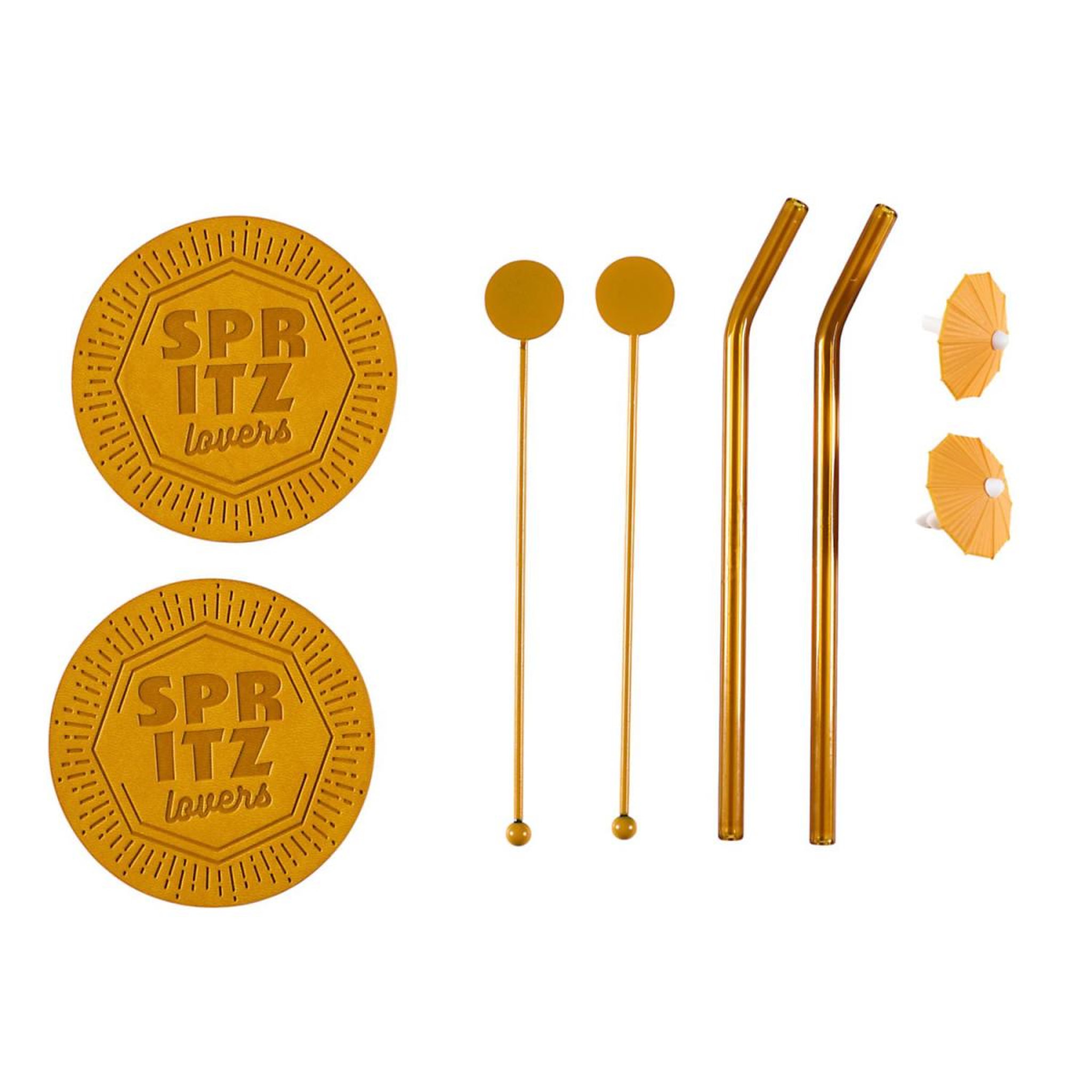 Voir la diapositive 4 : COOK CONCEPT Coffret cocktail 10 pièces  spritz  21cm orange