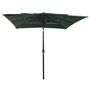 Voir la diapositive 2 : VIDAXL Parasol de jardin a 3 niveaux avec mat en aluminium vert
