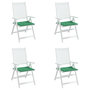 Voir la diapositive 4 : VIDAXL Coussins de chaise jardin lot de 4 vert 40x40x3 cm tissu oxford