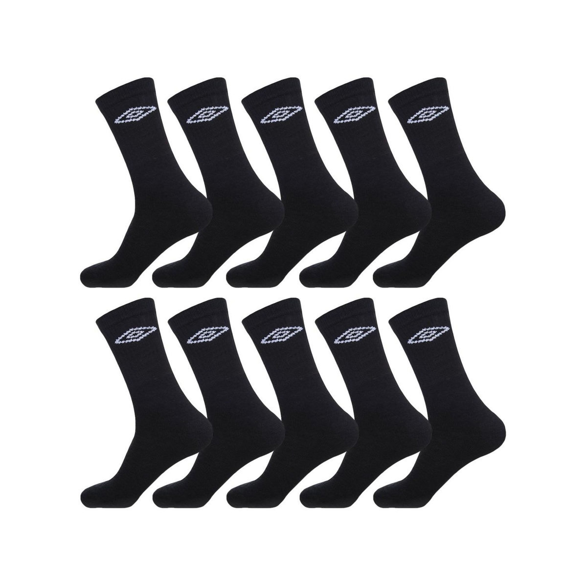 UMBRO Lot de 10 Paires de Chaussettes Tennis homme