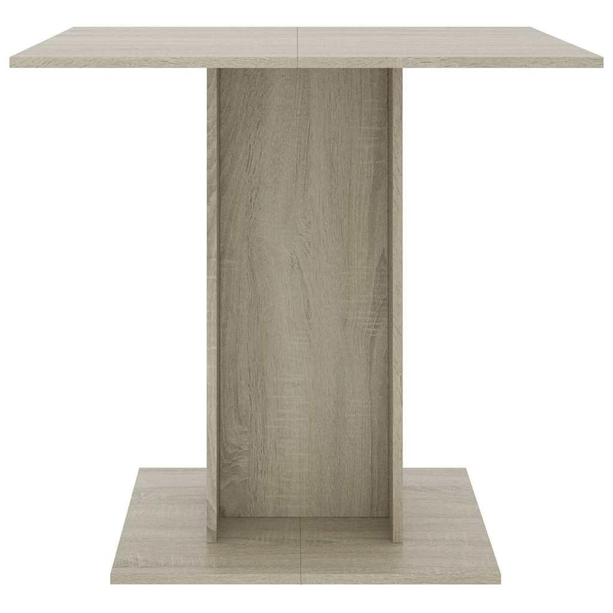Voir la diapositive 3 : VIDAXL Table a dîner Chene sonoma 80x80x75 cm Bois d'ingenierie