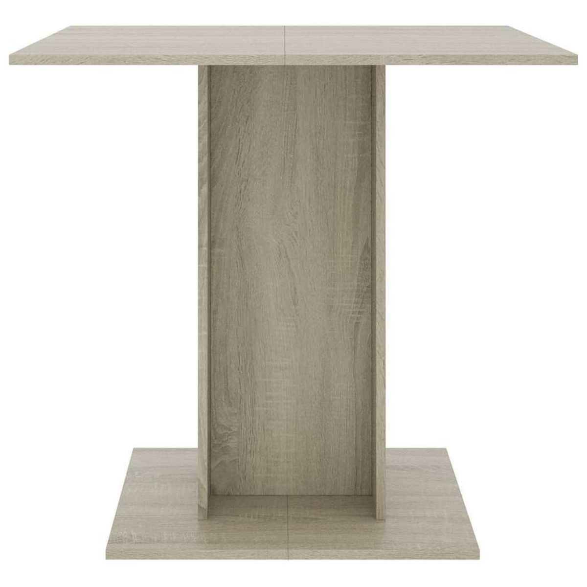 VIDAXL Table a dîner Chene sonoma 80x80x75 cm Bois d'ingenierie