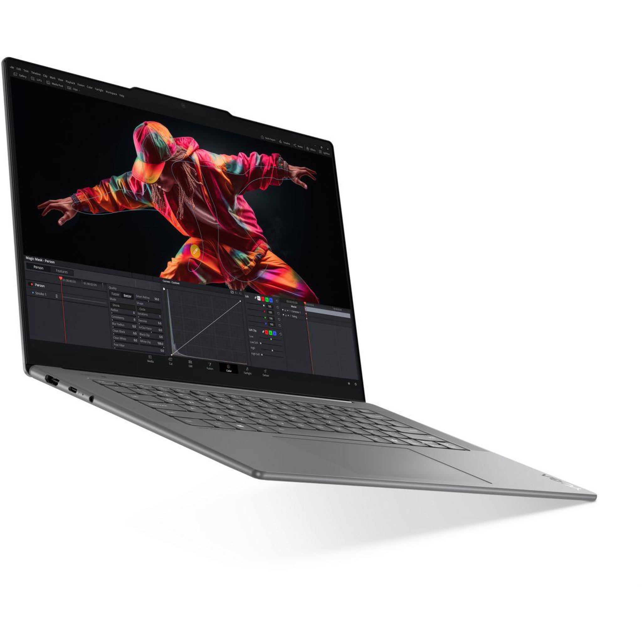 Voir la diapositive 3 : Lenovo Ordinateur portable Yoga Slim 7 15ILL9 Aura OLED Copilot+PC