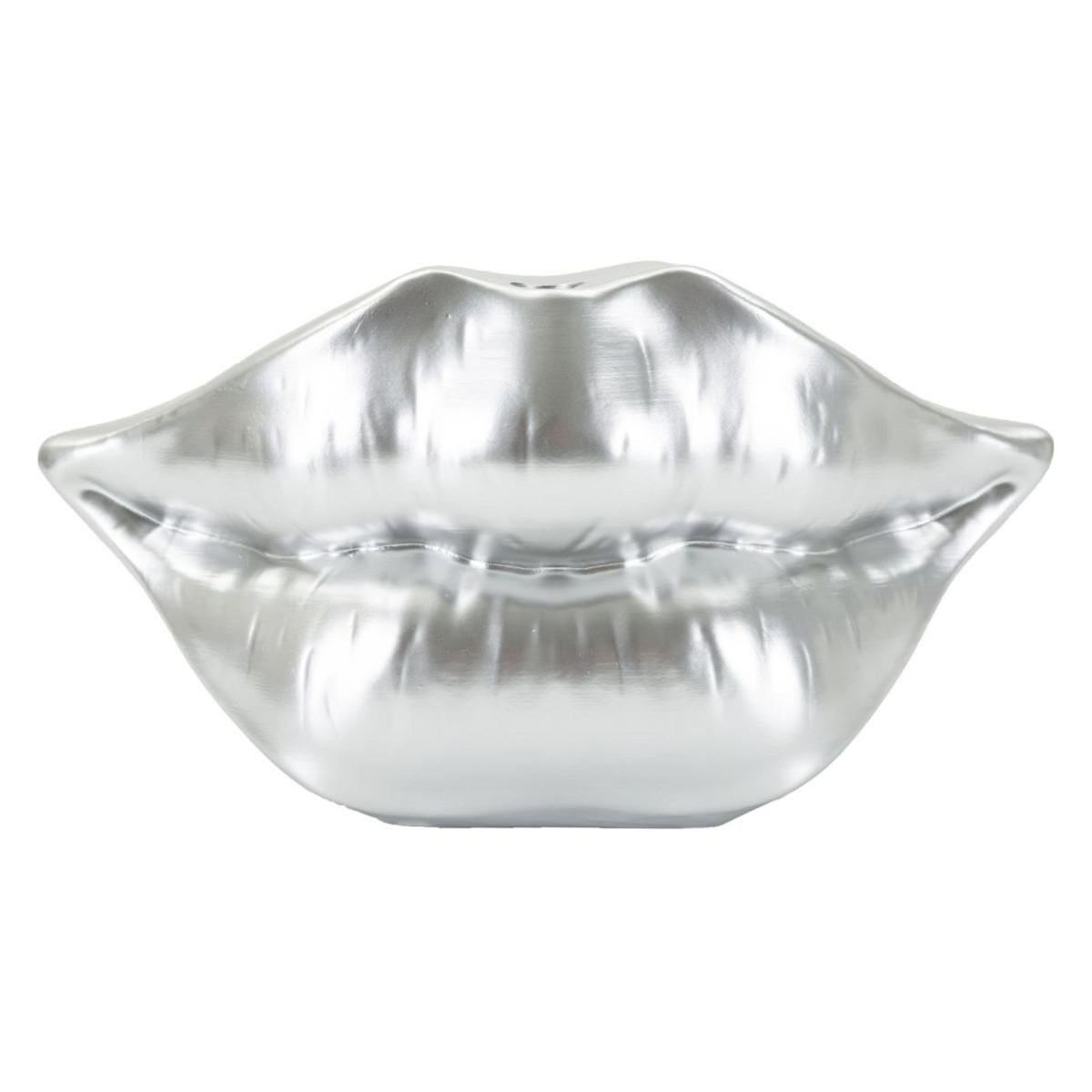 Paris Prix Vase Déco en Résine  Mouth  23cm Argent