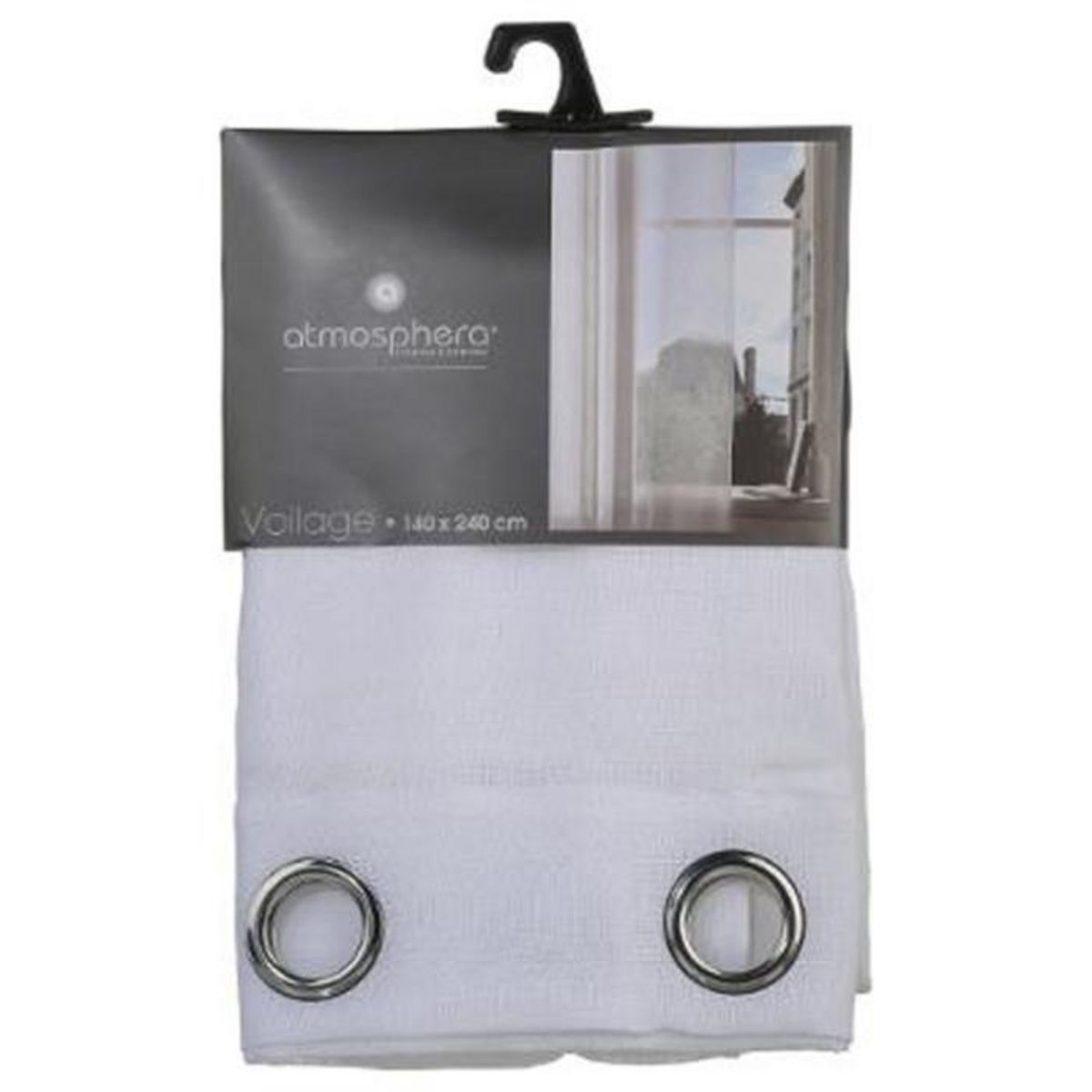 ATMOSPHERA Rideau Voilage  Fred  140x240cm Blanc