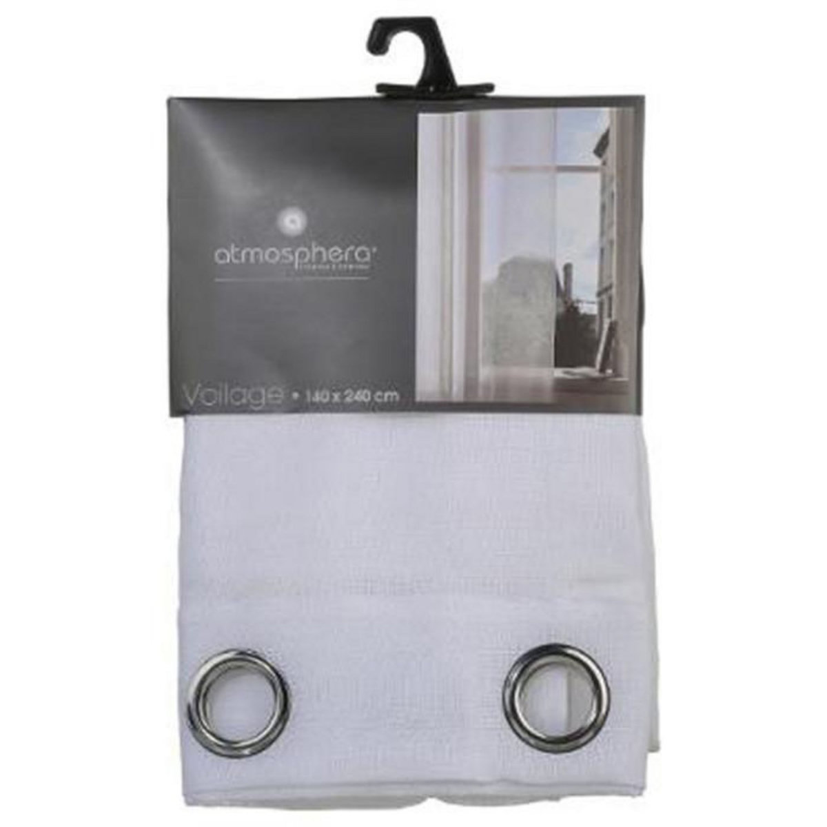 ATMOSPHERA Rideau Voilage  Fred  140x240cm Blanc