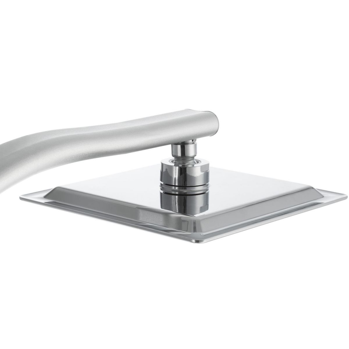 tectake Colonne de douche à effet pluie aspect chromé gris