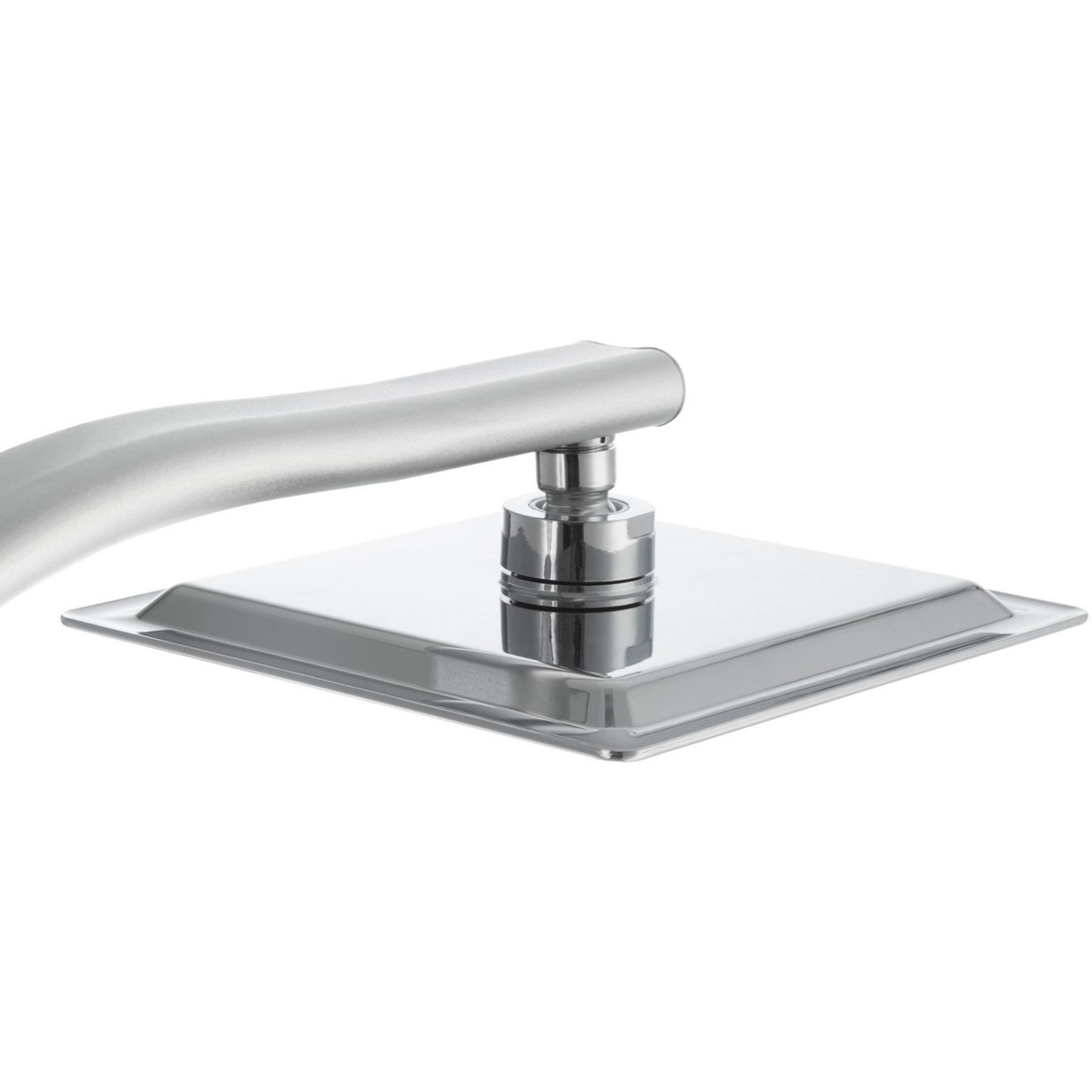 tectake Colonne de douche à effet pluie aspect chromé gris