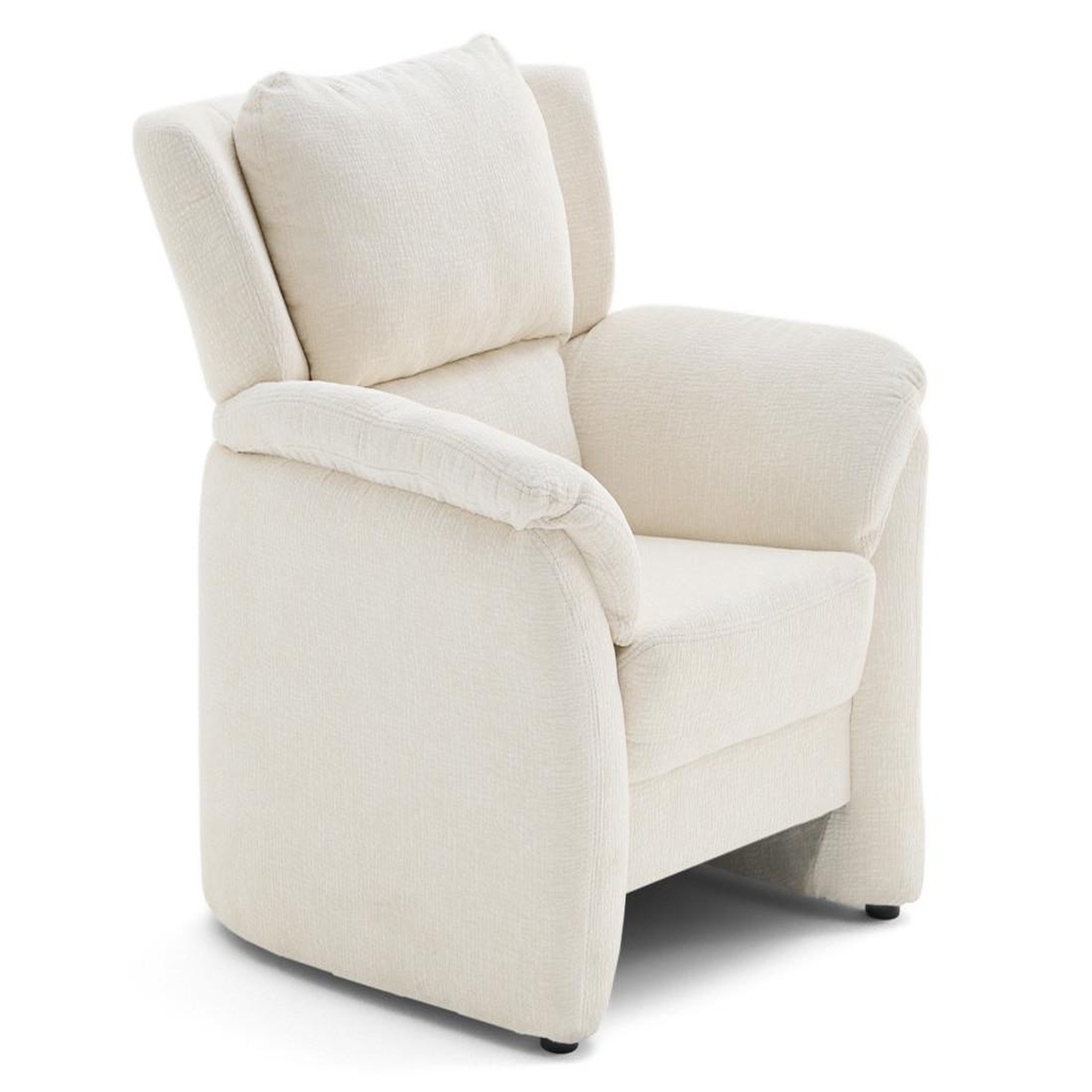 Voir la diapositive 4 : LISA DESIGN Bastille - fauteuil en tissu velours relief