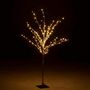 Voir la diapositive 3 : Paris Prix Arbre Déco Led en Métal  Dénudé  100cm Or