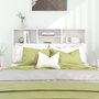 Voir la diapositive 3 : VIDAXL Armoire de tete de lit Blanc 140x19x103,5 cm