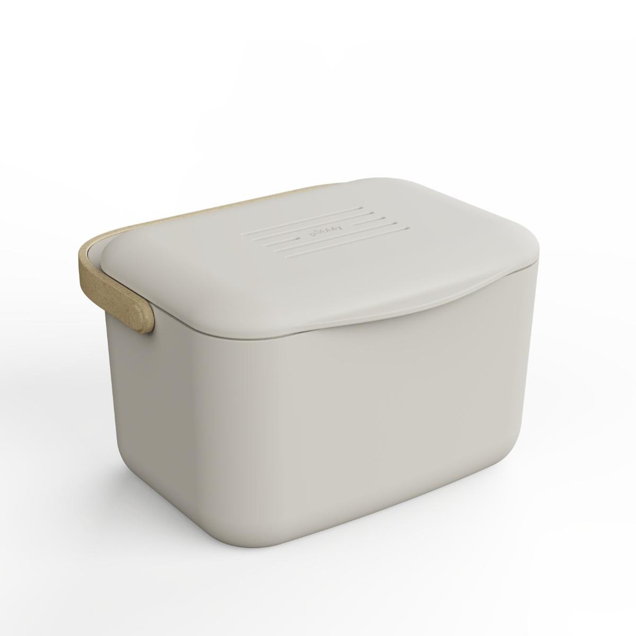 PEBBLY Seau à compost rectangulaire  4.5l crème - 40-NBA314
