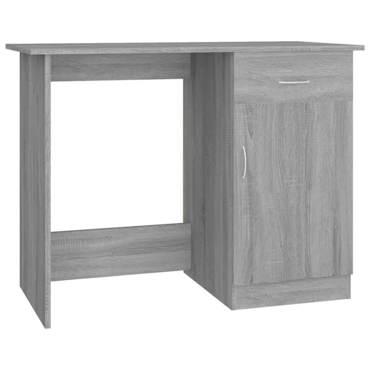 VIDAXL Bureau Sonoma gris 100x50x76 cm Bois d'ingenierie