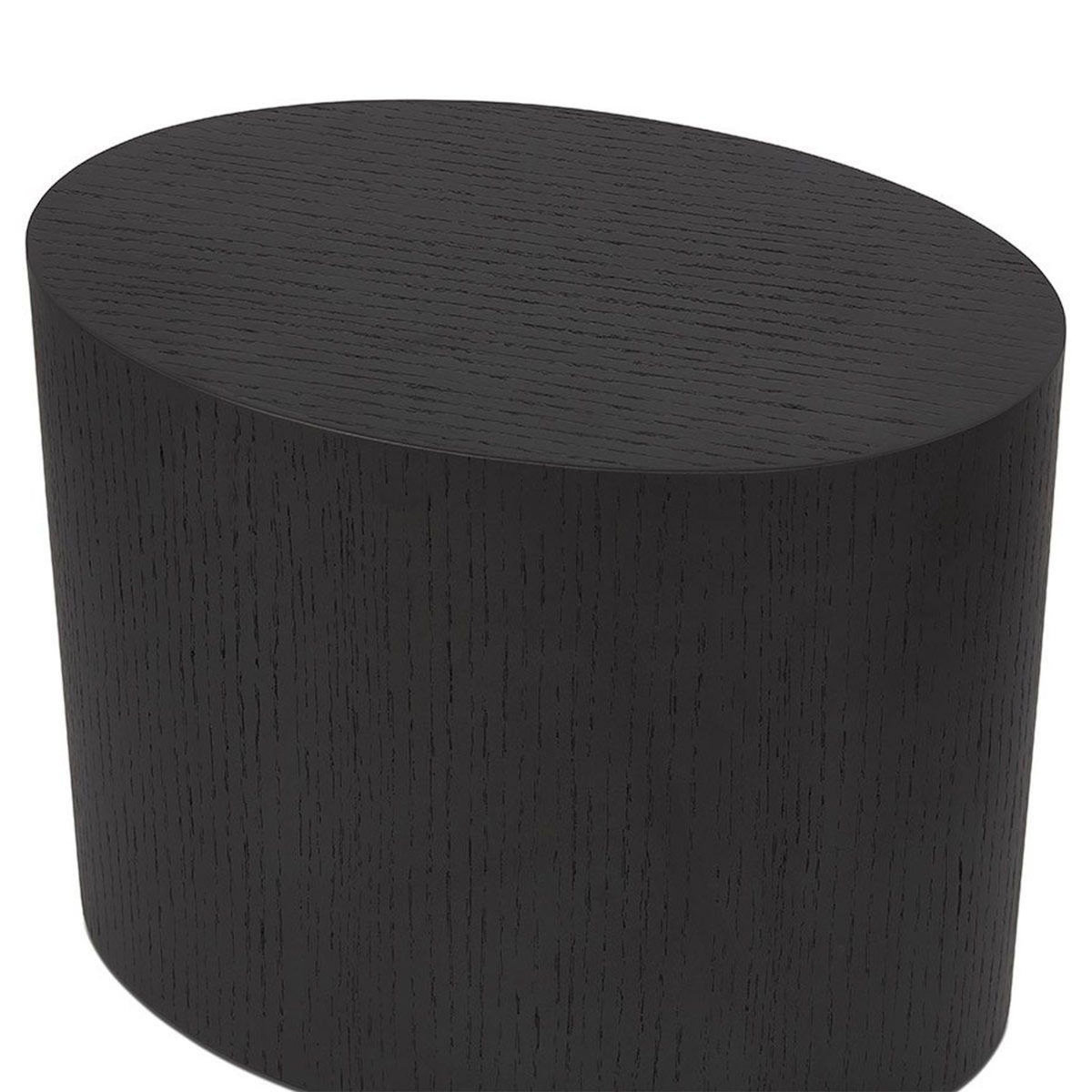 Paris Prix Lot de 2 Tables d'Appoint en Bois  Ibla  48cm Noir