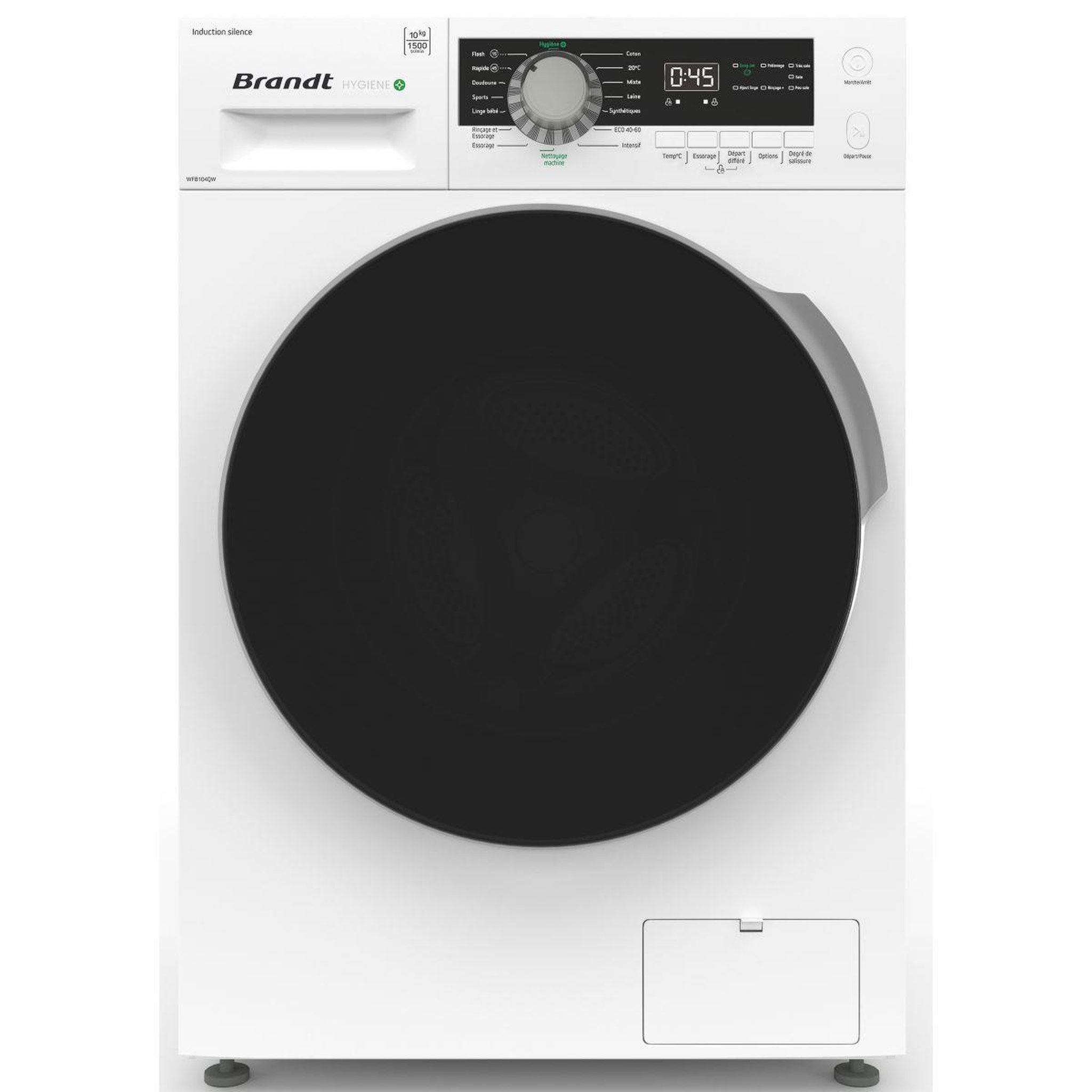 Voir la diapositive 1 : BRANDT Lave linge hublot WFB104QW