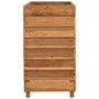 Voir la diapositive 4 : VIDAXL Lit sureleve 100x40x72 cm bois de teck recycle et acier