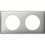 Legrand Celiane plaque 2 postes aluminium snake