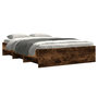 Voir la diapositive 3 : VIDAXL Cadre de lit sans matelas chene fume 120x200 cm bois ingenierie