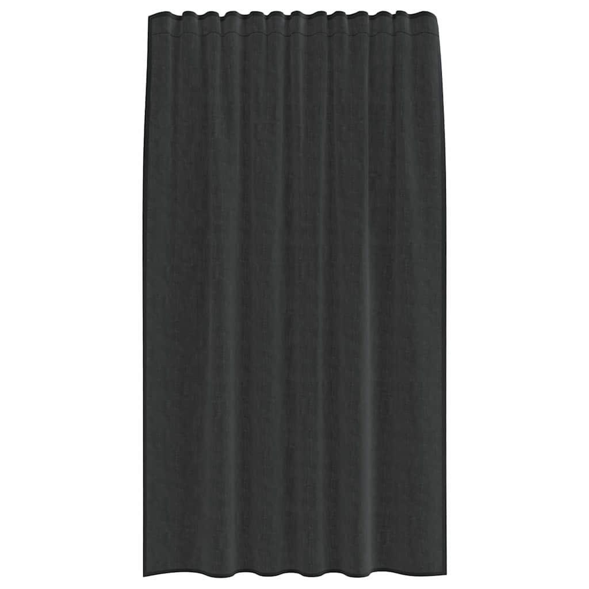 Voir la diapositive 4 : VIDAXL Rideaux en voile avec passants 2 pcs noir