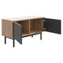 Voir la diapositive 2 : Meuble TV industriel 2 portes L104cm THEO