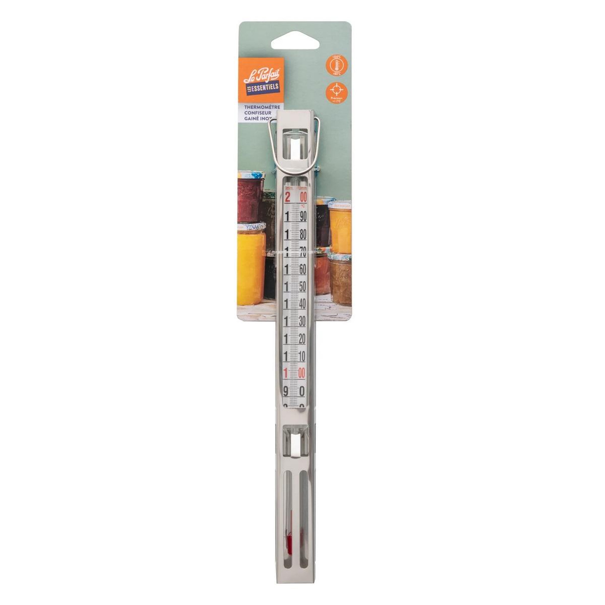 Voir la diapositive 2 : Le parfait Thermomètre confiseur gainé +80°c à +200°c - 44410b3