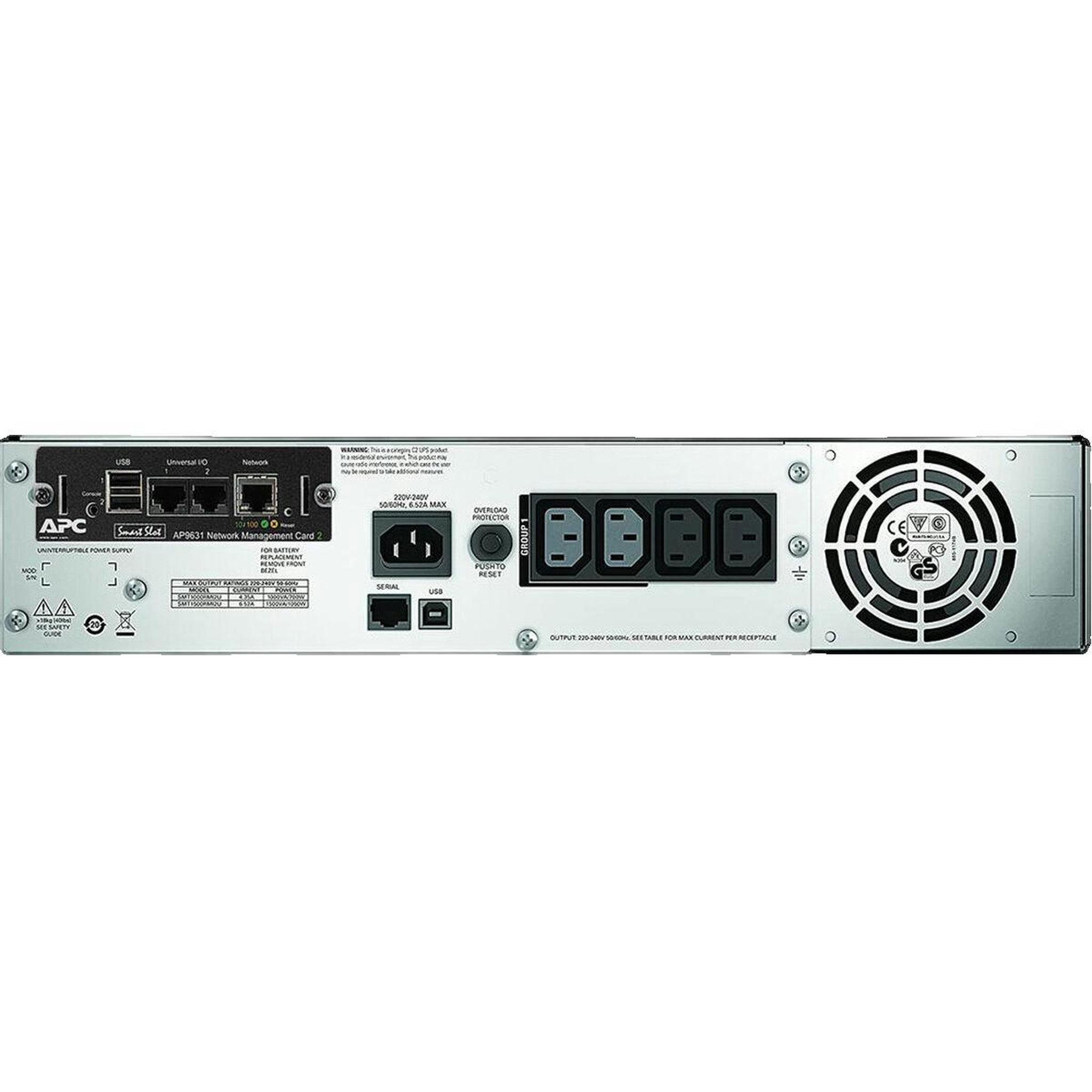 Voir la diapositive 2 : APC Onduleur APC Smart-UPS 1500VA capacité 1500 VA