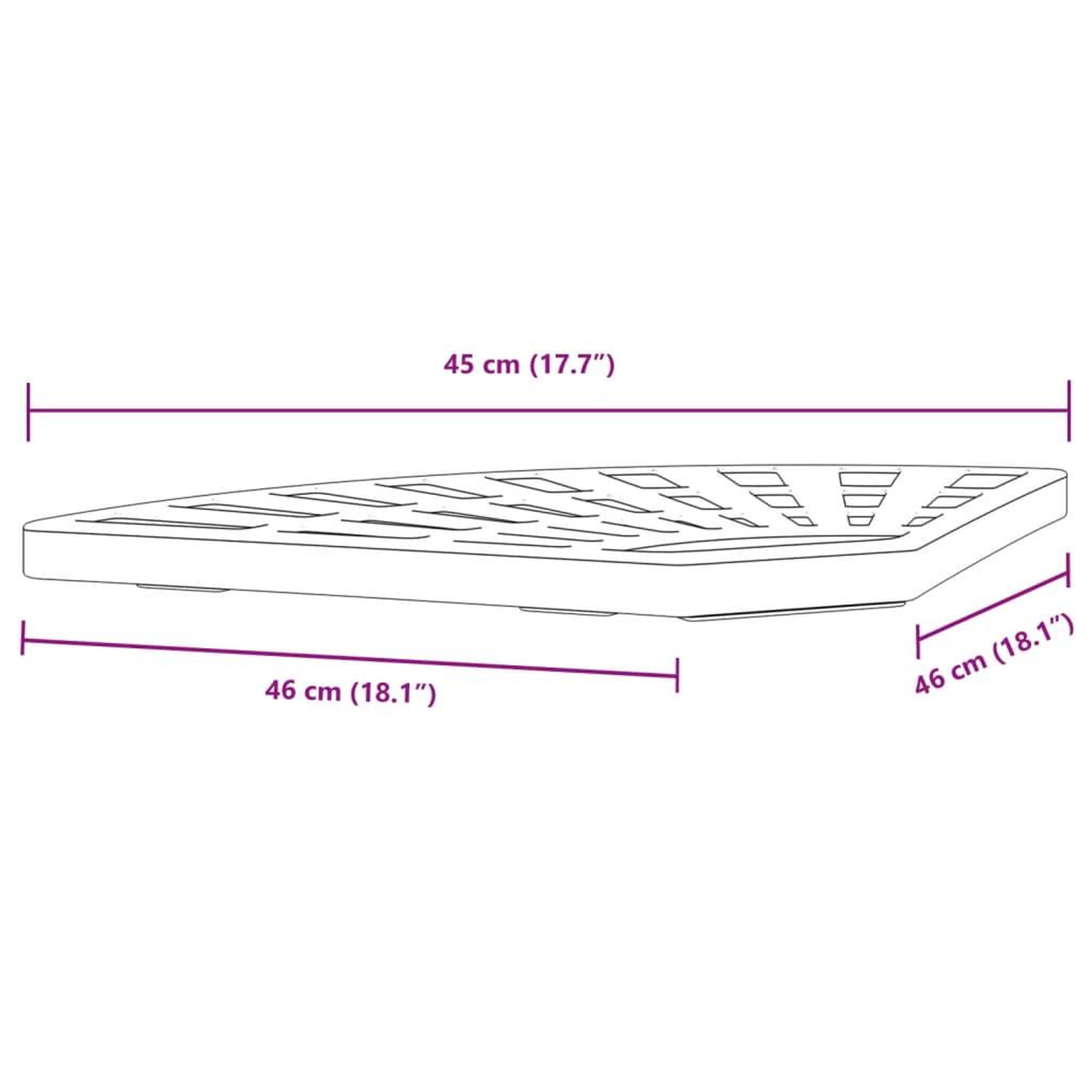 Voir la diapositive 6 : VIDAXL Poids de base de parasol et poignee pour parasols a pied croise