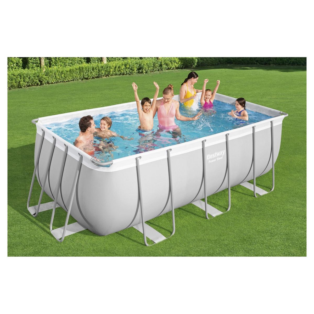 BESTWAY Piscine tubulaire rectangulaire 412x201x122cm Power Steel&trade;
