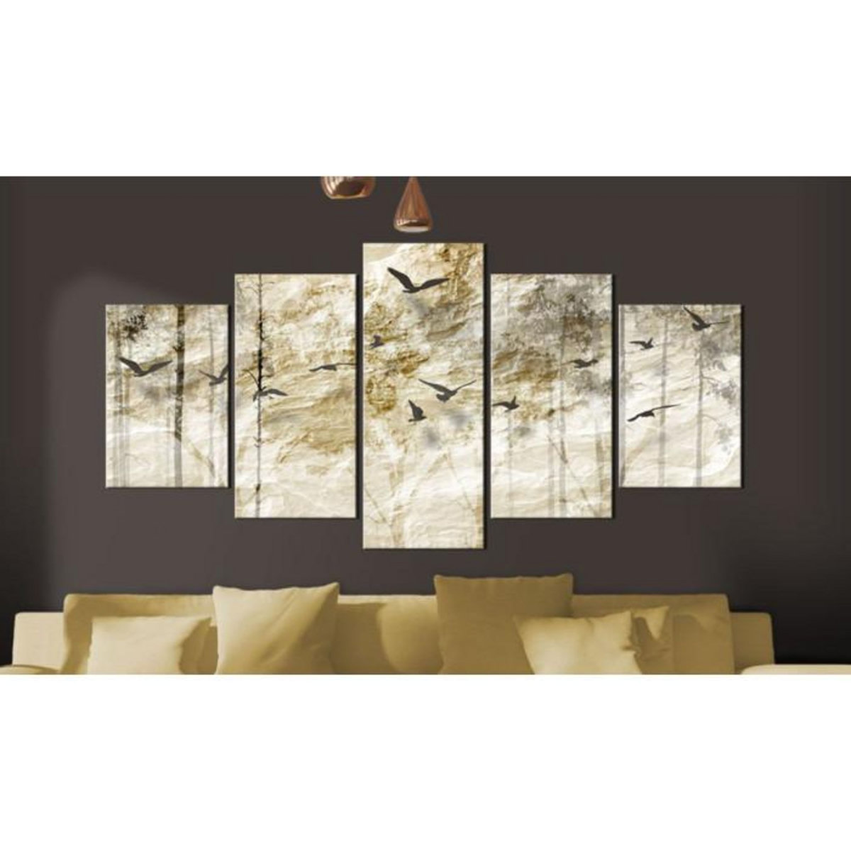 Paris Prix Tableau Imprimé  Forêt en Papier