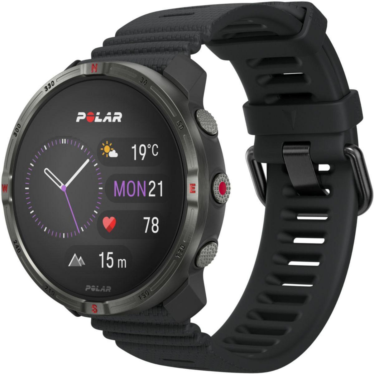 POLAR Montre sport Grit X2 Noir S-L