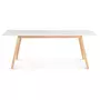 Table de séjour salle à manger extensible style scandinave pieds bois 160/200 cm ALGARD
