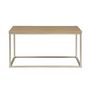 Voir la diapositive 5 : SWEEEK Table basse. Budapest. décor chevrons. structure métal. L 80 x l 80 x H 40cm
