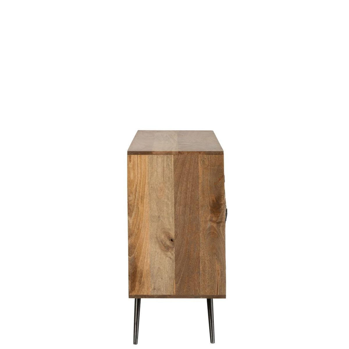 Paris Prix Buffet 2 Portes en Bois  Fils Tissés  92cm Multicolore