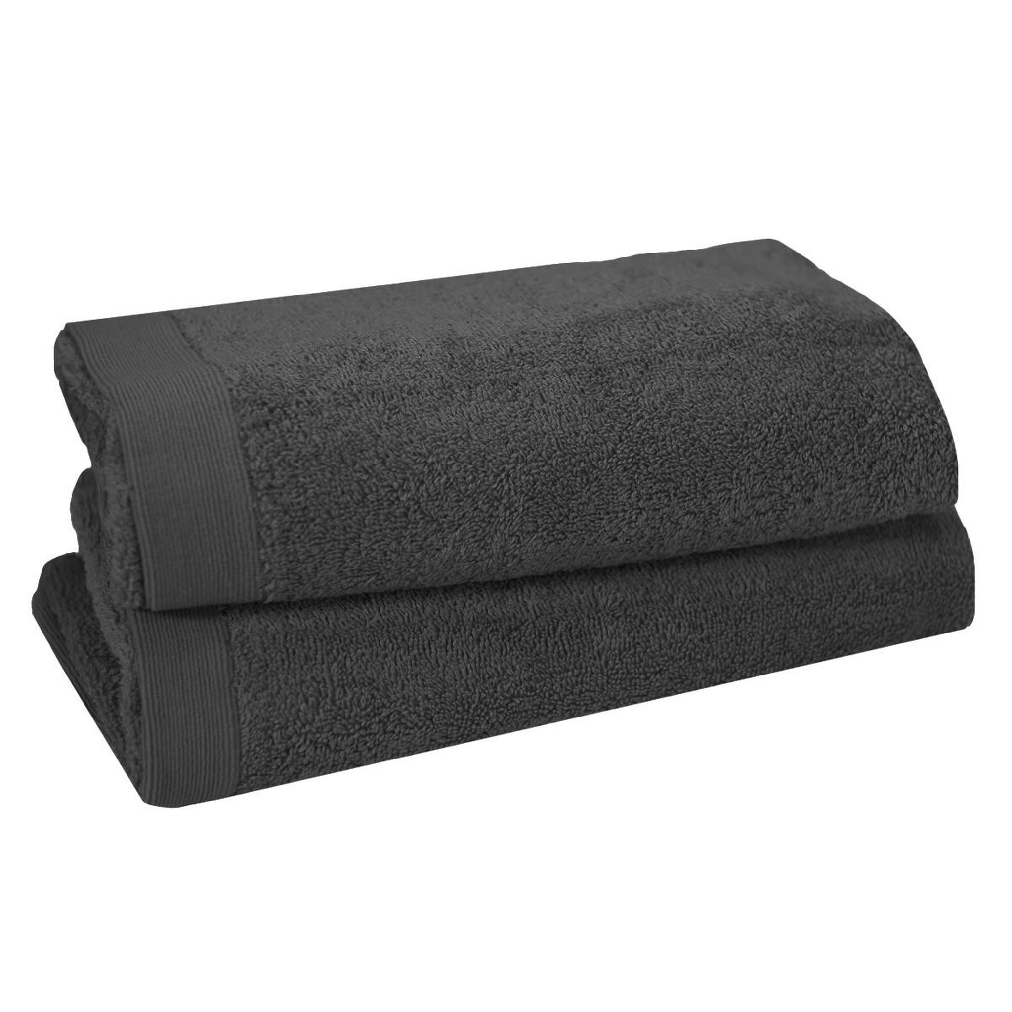 Voir la diapositive 1 : Sensei Maison Lot de 2 serviettes de toilette 500 g/m² STUDIO - 50x90 cm
