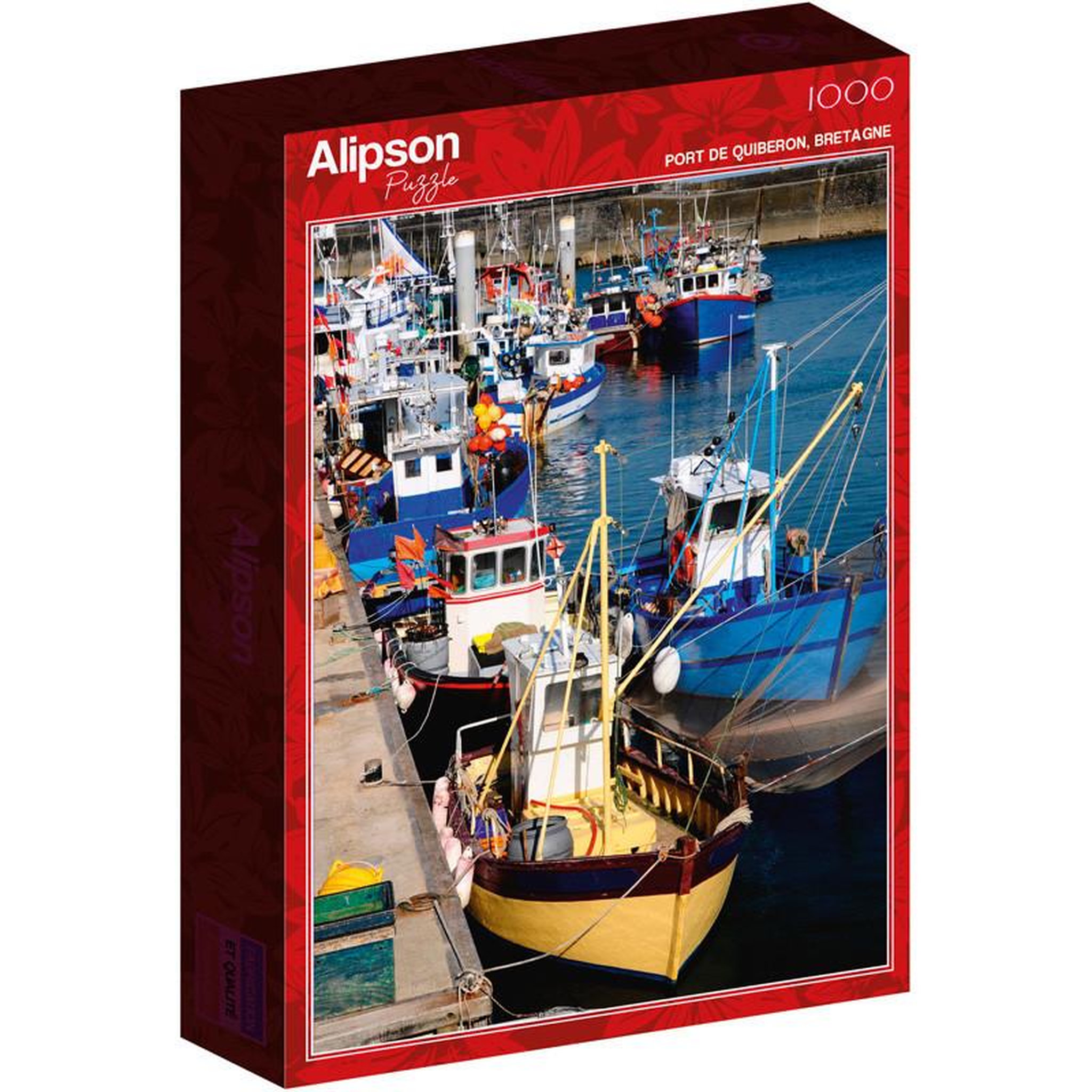 Voir la diapositive 1 : ALIZE Puzzle 1000 pièces Port de Quiberon – Bretagne – Paysage marin – Adulte – Alizé