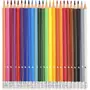AUCHAN Etui de 24 crayons de couleur effaçables avec embout gomme