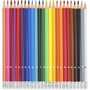 AUCHAN Etui de 24 crayons de couleur effaçables avec embout gomme
