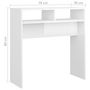Voir la diapositive 6 : VIDAXL Table console Blanc brillant 78x30x80 cm Agglomere