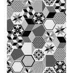 HABITABLE Crédence adhésive carreaux en aluminium Exa. Coloris disponibles : Bleu, Gris, Rouge