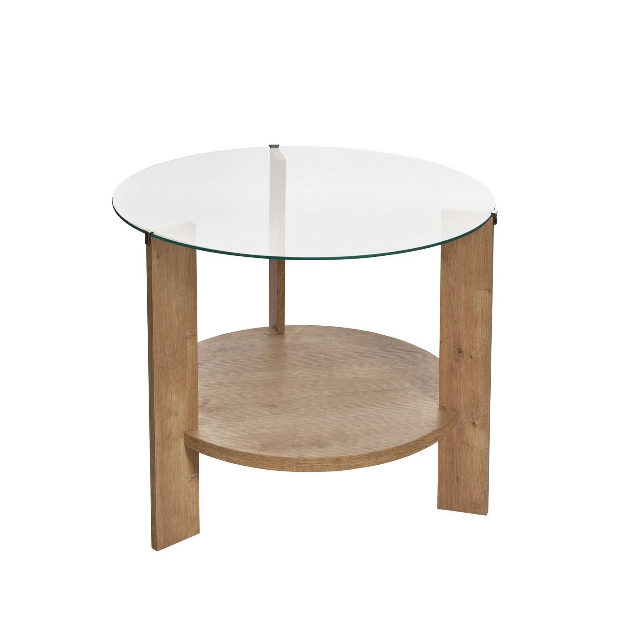 Habitat et Jardin Table basse en bois  clara  - 75 x 75 x 40 cm - chêne saphirtransparent
