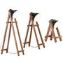 Voir la diapositive 3 : VIDAXL Lampadaires 3 pcs Noir E27 Bois de manguier massif