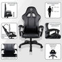 Voir la diapositive 3 : Subsonic Chaise gaming ou de bureau GEM, dossier ergonomique inclinable, coussin lombaire, hauteur réglable