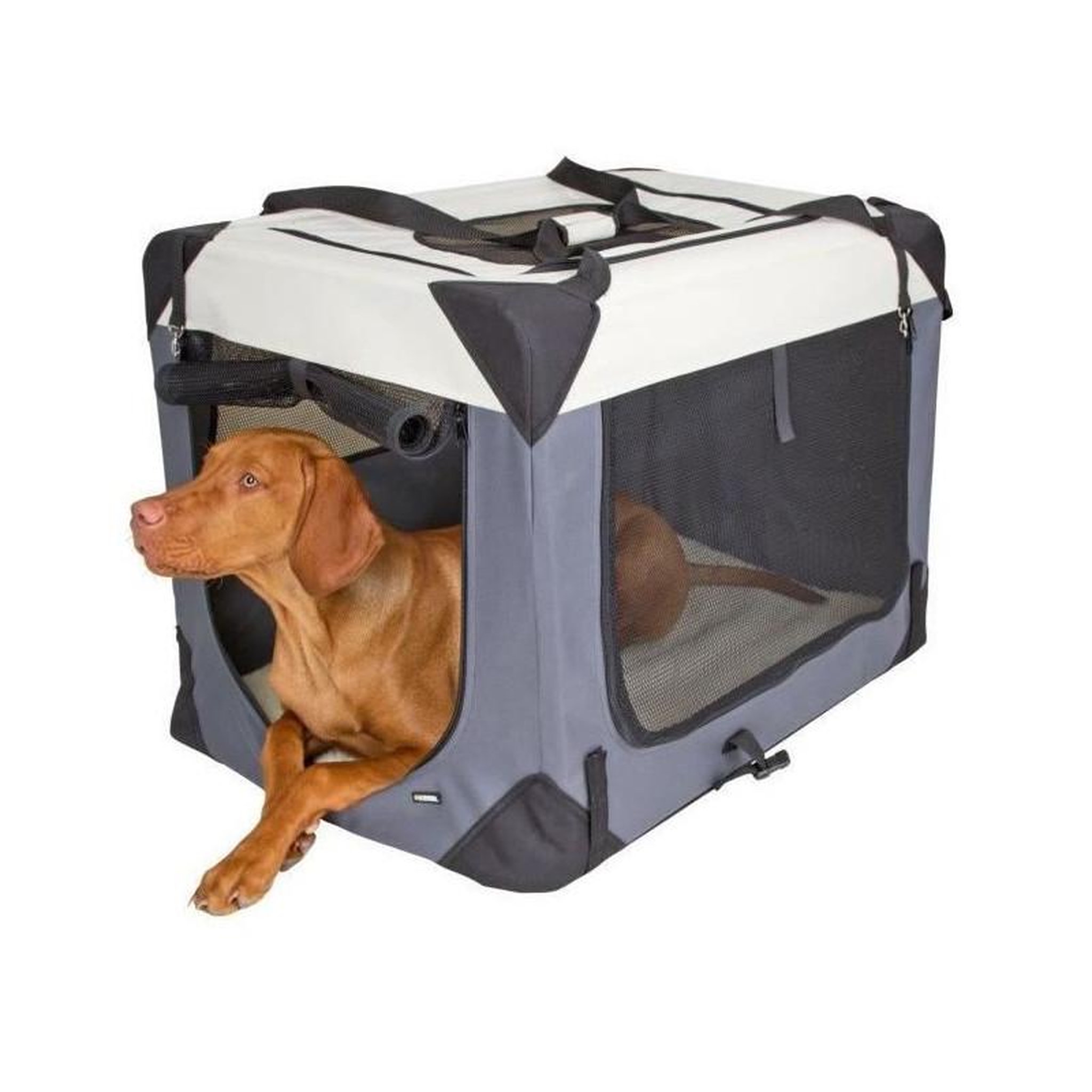 Voir la diapositive 1 : KERBL Box de transport - KERBL - Journey- 70 x 52 x 52 cm - Gris / Beige