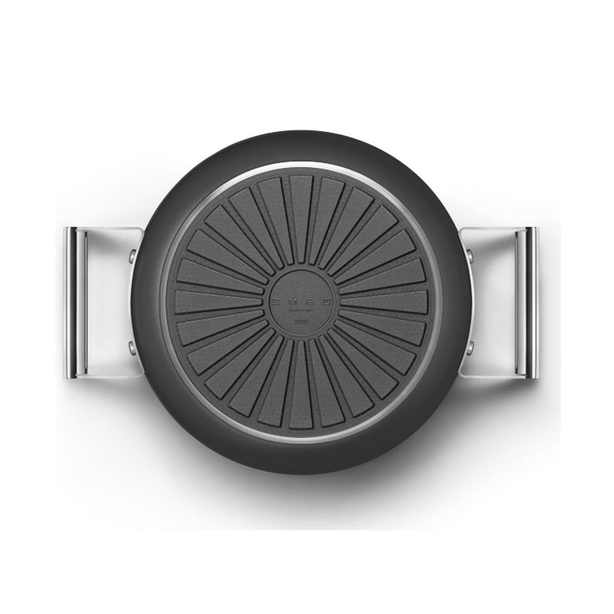 SMEG Faitout noir mat 24cm + couvercle - CSF2412BLM