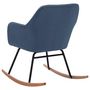 Voir la diapositive 5 : VIDAXL Chaise à bascule Bleu Tissu