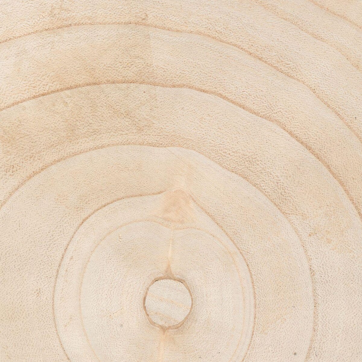 ATMOSPHERA Tabouret d'appoint en bois massif NYAR - Beige